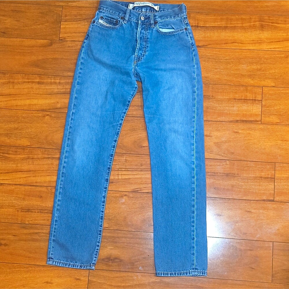 Diesel Industry Men's Blue Denim Jeans - Straight Leg Button Fly 5-Pocket